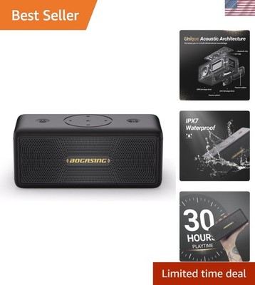 M5 Portable Bluetooth Speaker - 40W Loud Stereo Sound & 30H Waterproof Playtime