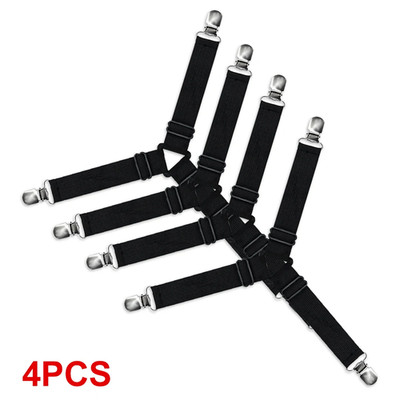 Verstellbare Bettlaken Greifer Clips - 4-teiliges Set für sichere Bettwäsche Organisation