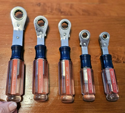 #ad Craftsman USA EZ Grip Ratcheting Box Wrench Metric 5 Pc Set 15 14 13 10 8 MM $115.00