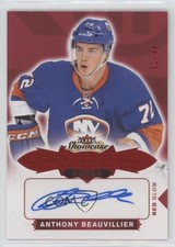 2016-17 Fleer Showcase Hot Prospects Autos Red Glow 1/49 Anthony Beauvillier 2d8