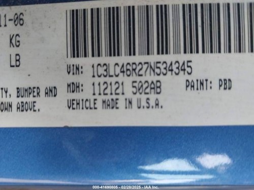 Luz trasera izquierda conductor convertible tapa montada para 07-08 SEBRING 3433165 - Imagen 14 de 16