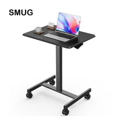 SMUG Home Mobile Portable Laptop Desk Adjustable Height Rolling Small Stand Desk