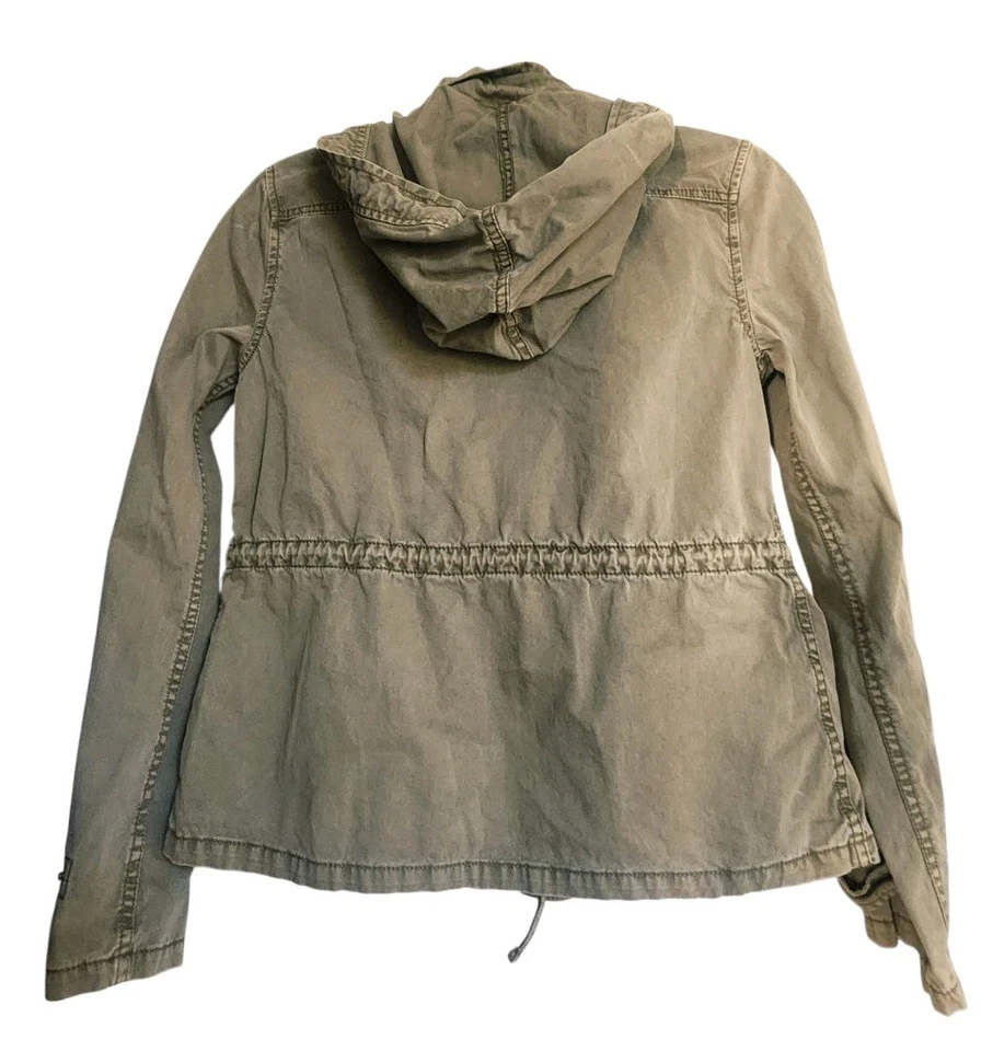 Chaqueta de Campo Militar Utilitaria Talula XS Verde Oliva Capucha Carga Y2K Retro Grunge Foto 2 de 4