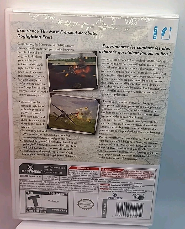 WWII Aces (Nintendo Wii, 2008) New Sealed  - Image 2 of 4