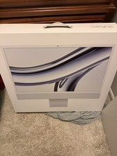 NEW/Sealed Box Apple iMac 24" 4.5K 256GB SSD M3 8GB RAM Silver A2874 Free Ship