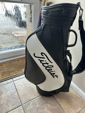 Titleist Golf Tour Bag. Titleist DTR Irons 2/SW Woods 1/3/5 Powacaddy Trolley