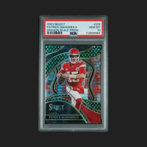 2023 Panini Select - Club Level Patrick Mahomes II #226 Dragon Scale Prizm /70