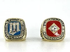 Minnesota Twins World Series Championship Ring Set - 2 Ring 1987 1991 - Puckett