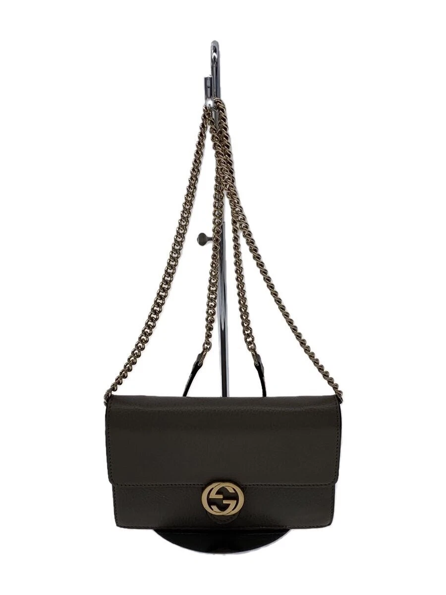 Portefeuille GUCCI chaîne épaule imbriqué G