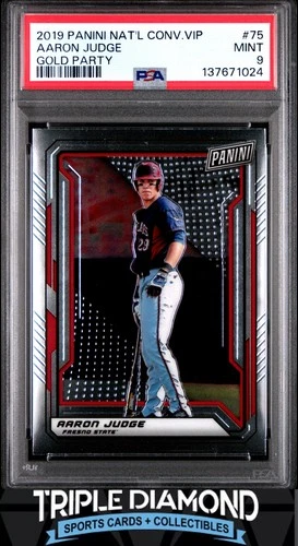 2019 Panini National VIP #75 Aaron Judge Gold Party PSA 9 Mint BNB147