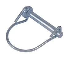 Snap Safety Pin Round One Wire 3/8 x 1-3/4 Steel ZC (20 Pieces)