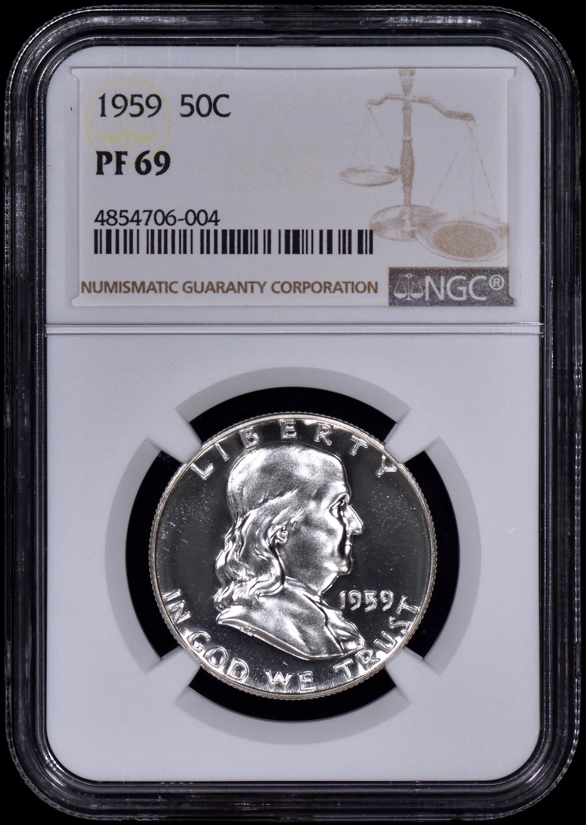 25+ PR 69 Graded Franklin Half Dollars 1948-1963 for sale
