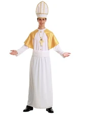 Hauntlook Pious Pope Men's Halloween Costume Sz XL Catholic Clergy Bishop