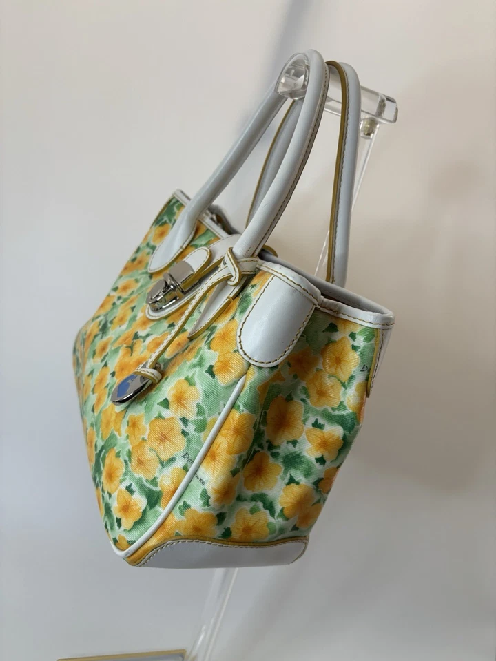 Bolso de Mano Dooney & Bourke Flor Amarilla AUTÉNTICO Foto 3 de 4
