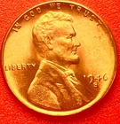 1946-S Lincoln Wheat Cent Penny GEM RED BU From an Original Bank Roll
