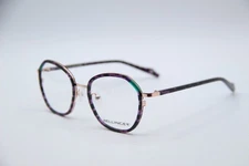 NEW BELLINGER DENMARK SPIN-2 C. 639 PURPLE GOLD AUTHENTIC EYEGLASSES 49-19