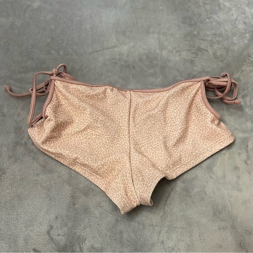 New! Frankie’s Bikinis Daphne Terry Cheeky Boy Short Coco Cheetah 10757 - Picture 4 of 10