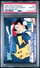 Pokemon PSA 8 Off To Save The World Topps The Movie 2000 #48 Pikachu Lugia Ash