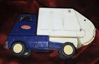 Vintage 1970s Tonka Garbage Truck Sanitary Dump Trash Blue White USA