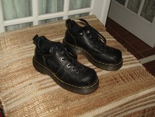 VTG Dr Martens England 8544 Black Leather Ankle Boots Men's US Sz 8 UK Sz 7