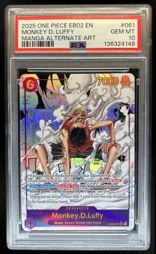 Monkey.D.Luffy (Manga) graded PSA 10 for sale on eBay