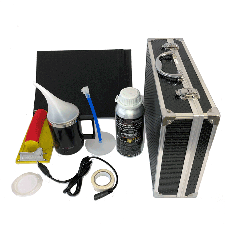 Naturas Autheric Kit Lucidatura Fari Auto - Rigenera Fari Ingialliti E Graffiati