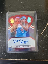 ZACH RANDOLPH 2018-19 Crown Royale Red Autograph #CA-ZRD SP AUTO #18/49 SSP