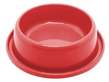 Ant-Proof Pet Food  Water Bowls   Moat Design Non-Skid Dish Set 10oz, Red