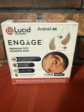 Lucid Engage Premium OTC Hearing Aids W/ Bluetooth For Android - Beige