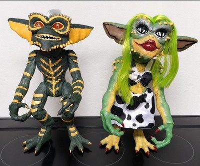 Custom Bootleg Gremlins Stripe & Greta Figure Set 16'' Handmade Rare Mexico KO
