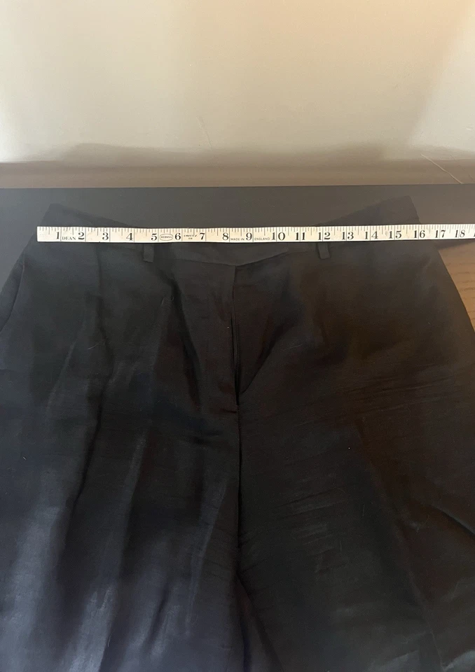 Vintage David N Women’s Black Pleated Slacks Size 14 - Image 3 of 4