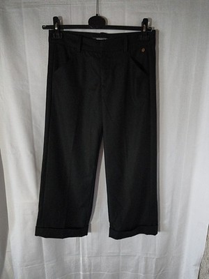 Stoffhose | Freeman T. Porter | Gr. 28 | Schwarz | 3/4 Bein