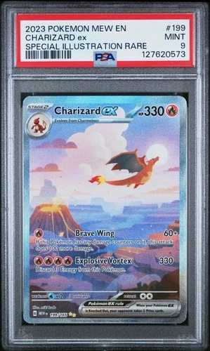 Charizard ex 199/165 Sv: Scarlet & Violet 151 Holo PSA 9