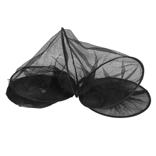 1.5M Fish Net Cage Fishing Tackle Care Creel 5 Layers Black E8O4 - Picture 9 of 10