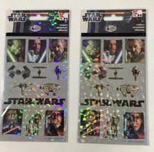 Disney Star Wars Stickers Lot Of 2 Packs 4 Sheets In Each Pack
