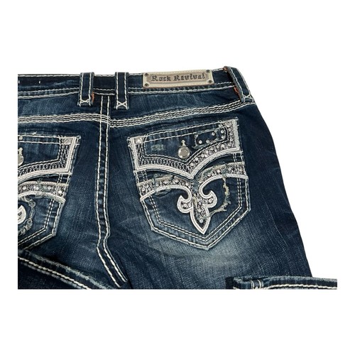 Rock Revival Jeans Women’s Size 29 Blue Celinda Mid Rise Boot Cut Stretch - Imagen 15 de 15
