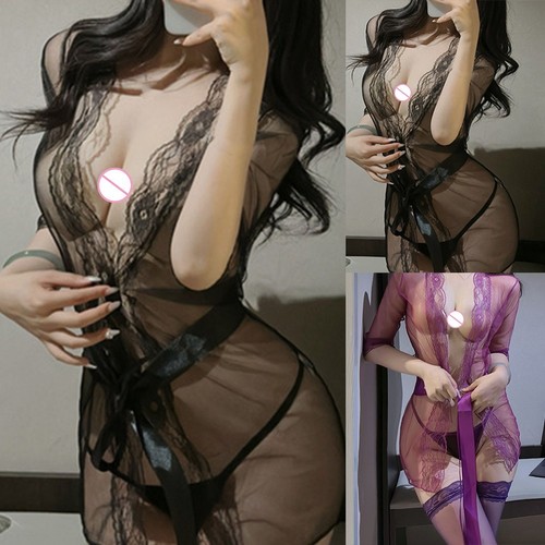 Sexy Dessous Nachthemd durchsichtig Reizw?sche Tr?ger weit einsetzbar - Bild 1 von 21