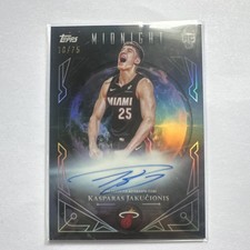2025-26 Topps Midnight Kasparas Jakucionis Miami Dusk /75 Autograph RC