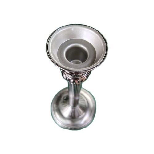 Retired Partylite Classic Creations Satin Silver Taper Candle Holder, Pillar Peg - 第 6/7 張圖片