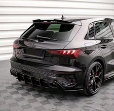 Spoiler Tetto Maxton   Audi A3 S3 RS3 8Y 2020-2024 Sportback Nero Alettone Ala 