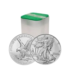2025 1 oz American Silver Eagle Tube (20 Coins, BU)