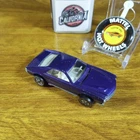 Vintage Hot Wheels Redline Custom AMX 1969 Purple USA w/ Button Badge Hong Kong