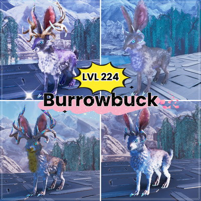Ark Survival Ascended PVE Lvl 224 45 pts High lvl Clone Burrowbuck /Burrowdoe