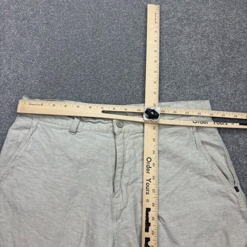 Patagonia Shorts Adult Waist 32 Grey 10" Inseam Back Step Organic Cotton Men - Picture 3 of 11