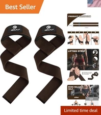 Versatile Lifting Straps for Weightlifting & Powerlifting - 24" Cotton + Padding