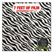 Hydrographic film Wiggle Zebra 7' x 20" hydro dip dipping