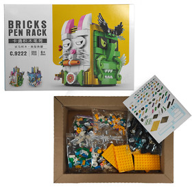 Woma 4 Faces Pen Rack Holder Building Blocks Set [304 Bricks]