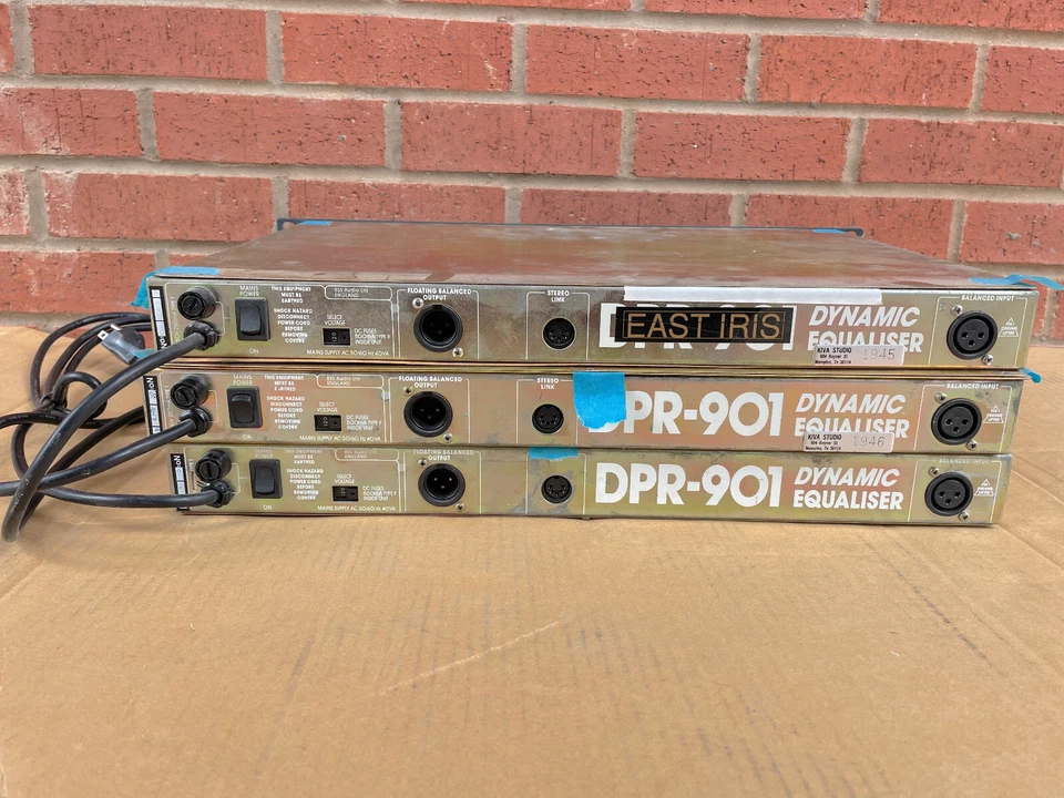 BSS Quad DPR901 3 Units DPR901-1 Dynamic Equalizer rare vintage #1009 1014 1017 - Image 3 of 4
