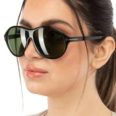NEW FT0398/S 01N TOM FORD TYLER TF398 01N UNISEX BLACK/GREEN