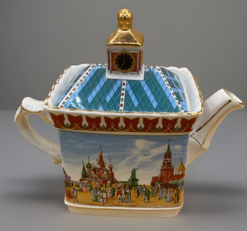 Vtg Sadler Red Square Russian Collection Historical Series Golden Dolphin Teapot - Picture 3 of 6